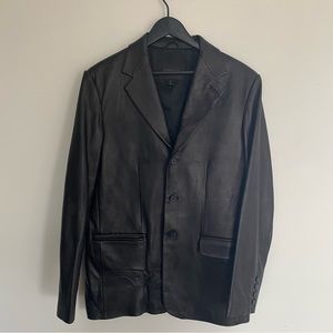 Express Leather Blazer Jacket